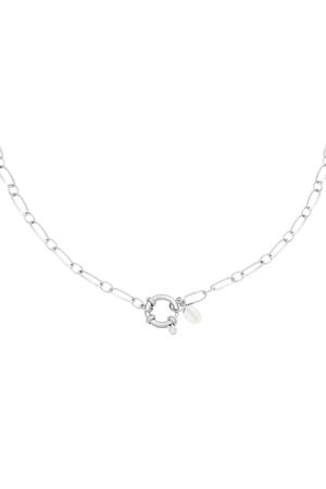 Necklace Chain Cora Silver Stainless Steel h5 